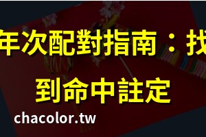 年次配對